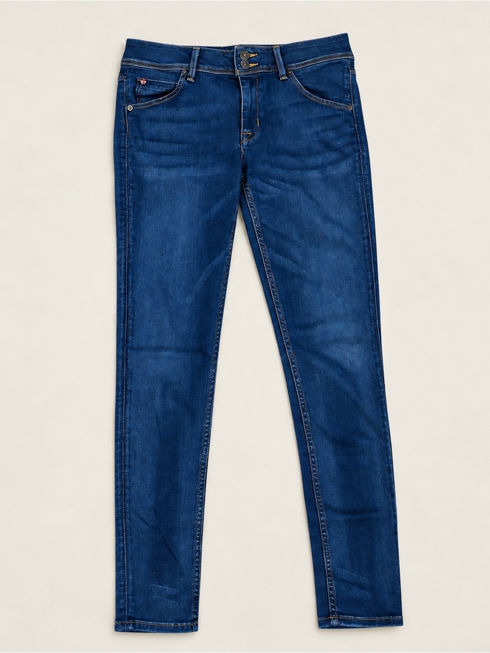 Hudson Collin Midrise Skinny Jeans 28 Dark Wash